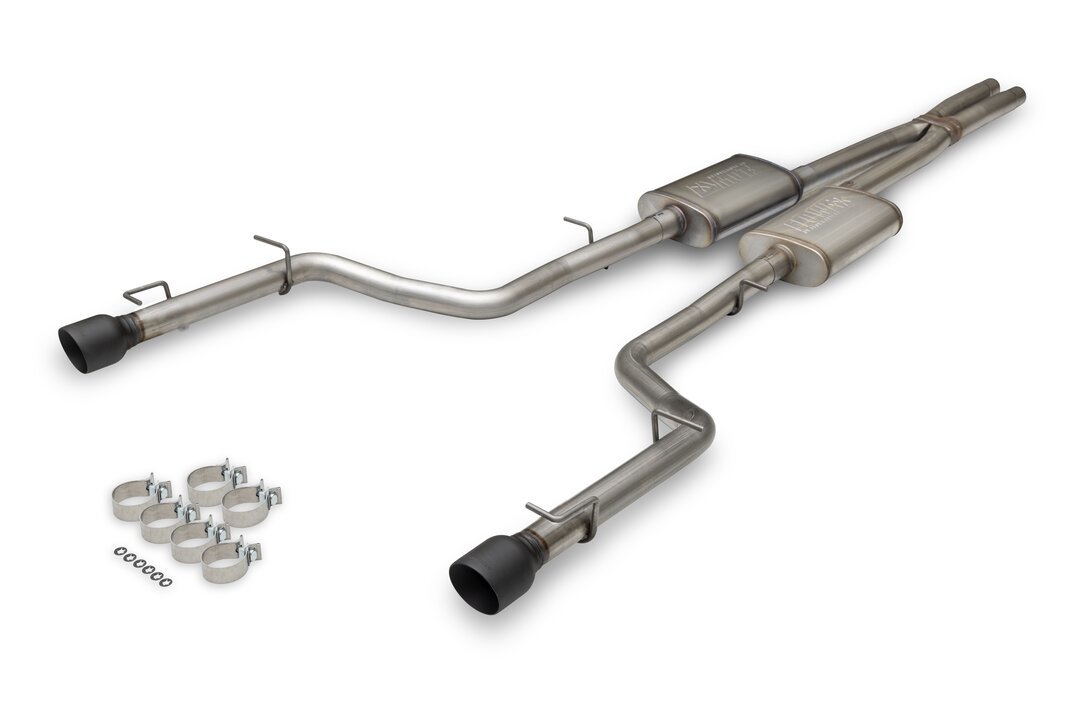 Flowmaster FlowFX Exhaust Systems 717996 System, Cat-back, FlowFX, 409 Stainless Steel, 4.00 in. Black Ceramic Coated Tips, Dual Exit, Dodge, Charger, 3.6L, Kit thumbnail 7