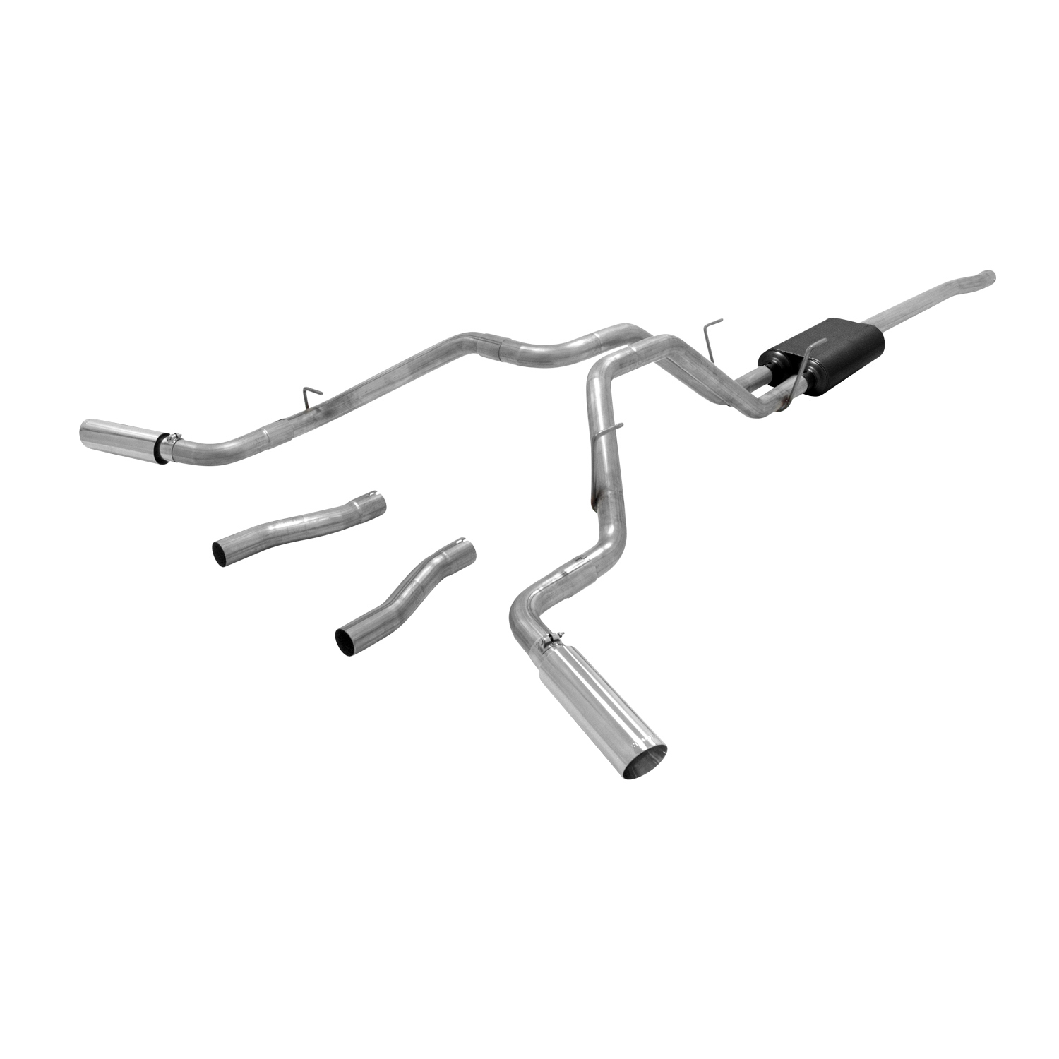Flowmaster American Thunder Exhaust Systems 817699 System, Thunder, Cat-back, Stainless, Natural, Split Rear/Split Side Exit, Ram, 5.7L thumbnail 7