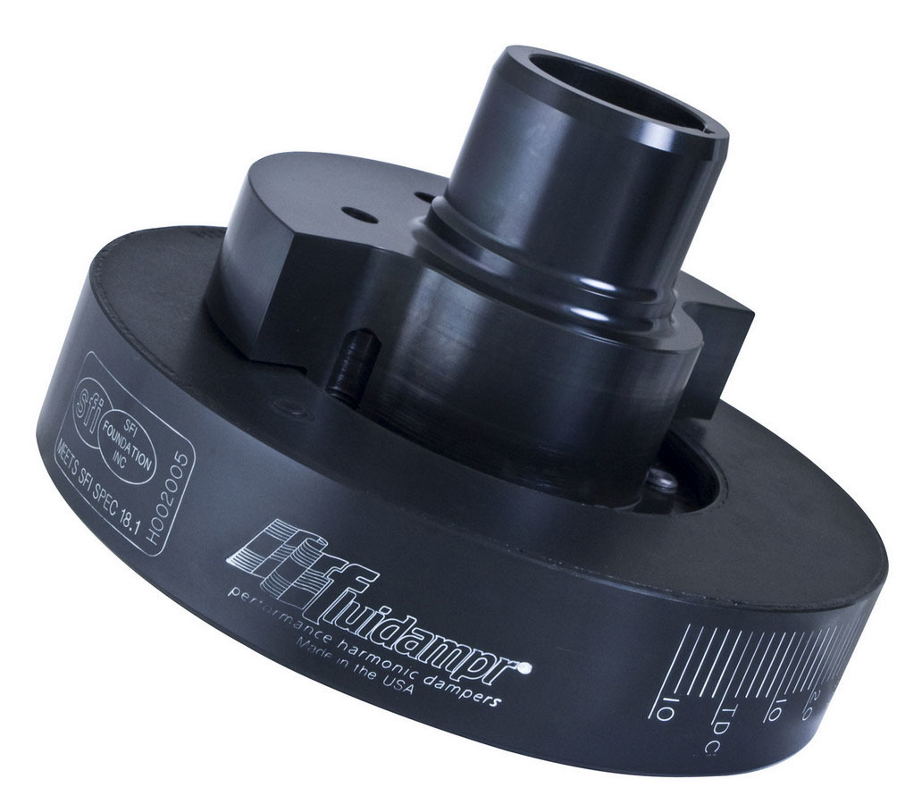 Fluidampr 650221 Harmonic Balancer, 6.625 in OD, Steel, Blac