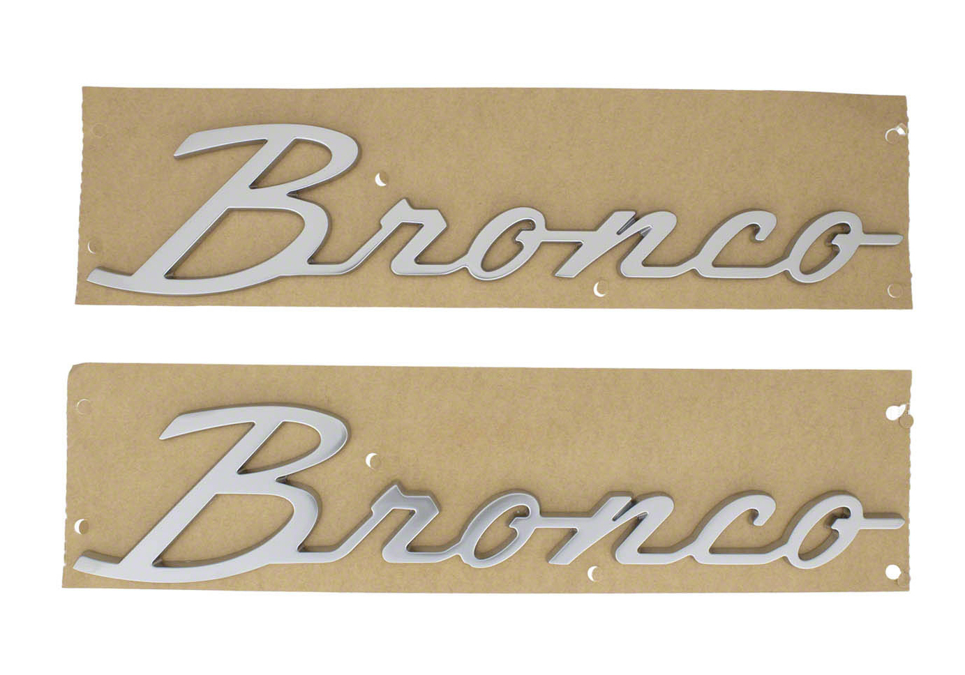 Bronco Script Emblem Kit -Silver
