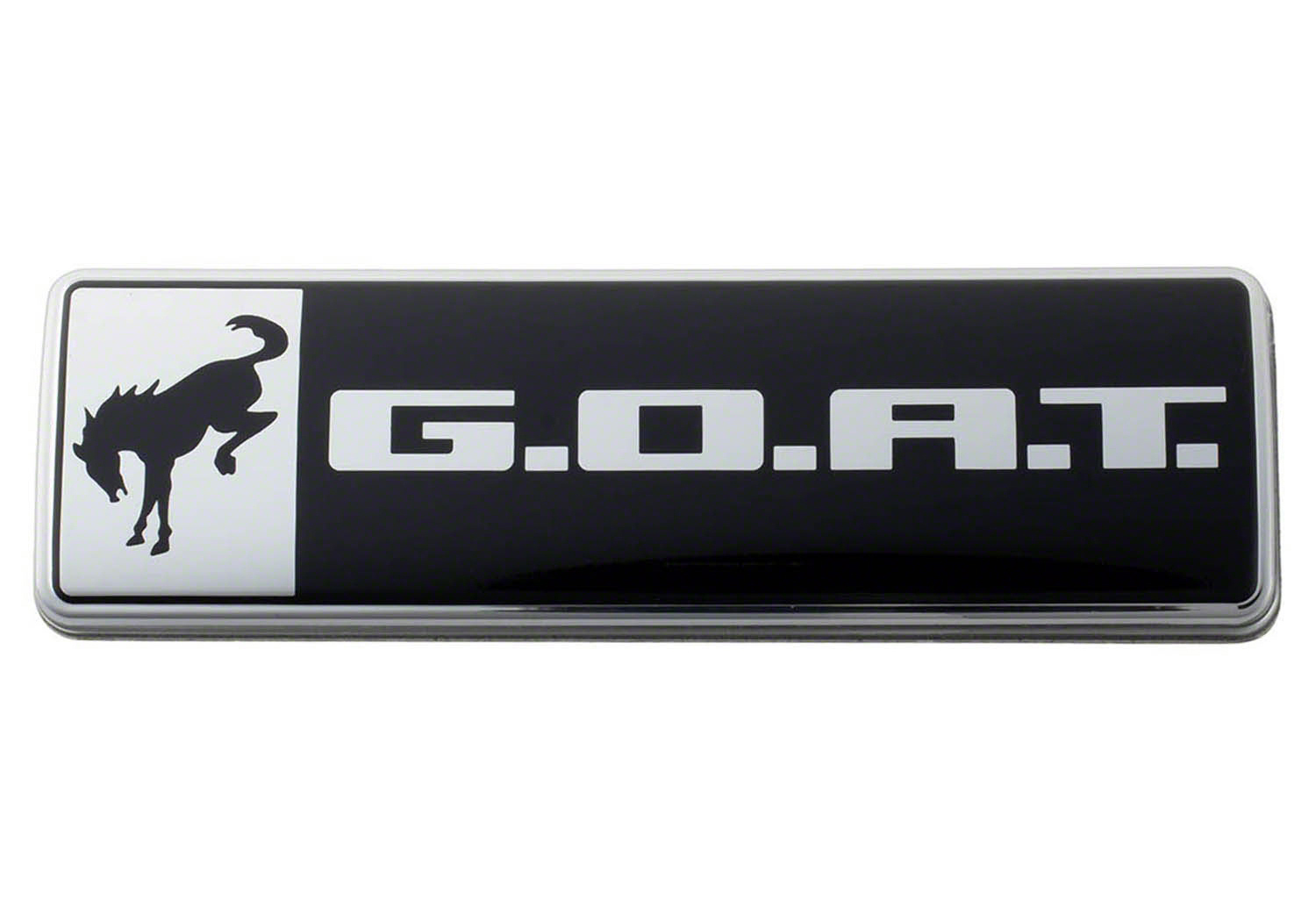 Bronco/Bronco Sport G.OA.T. Badge Black/Chrm