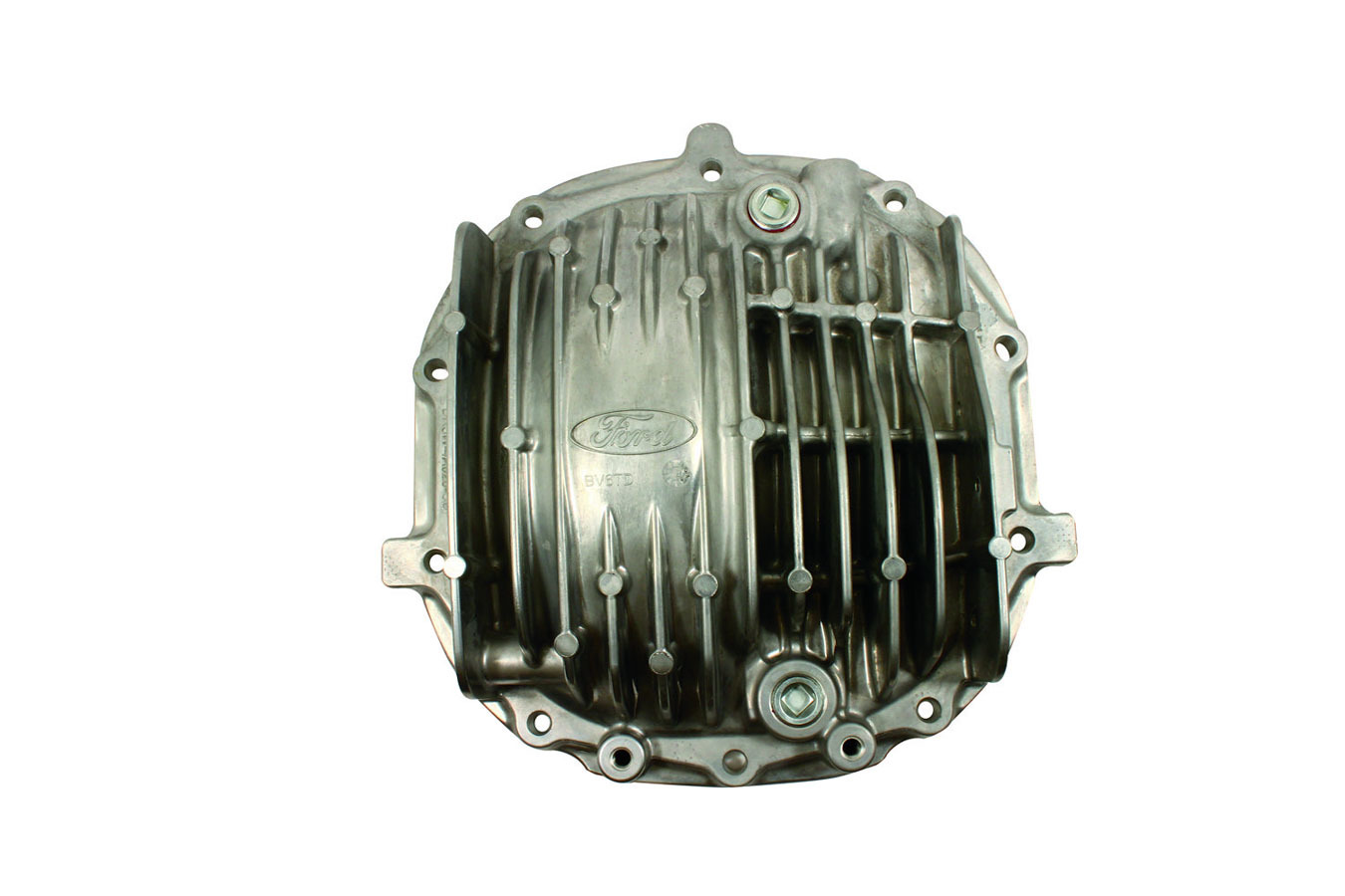 Ford Performance M4033-KA Differential Cover, Cooler Ports, Aluminum, Natural, Ford 8.8 in, Each