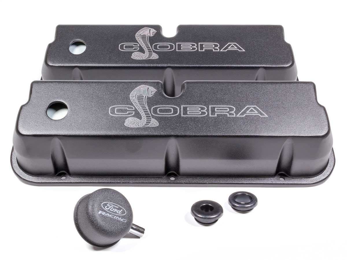 SBF Valve Covers w/Cobra Logo BlackFRDM6582LE302SBK