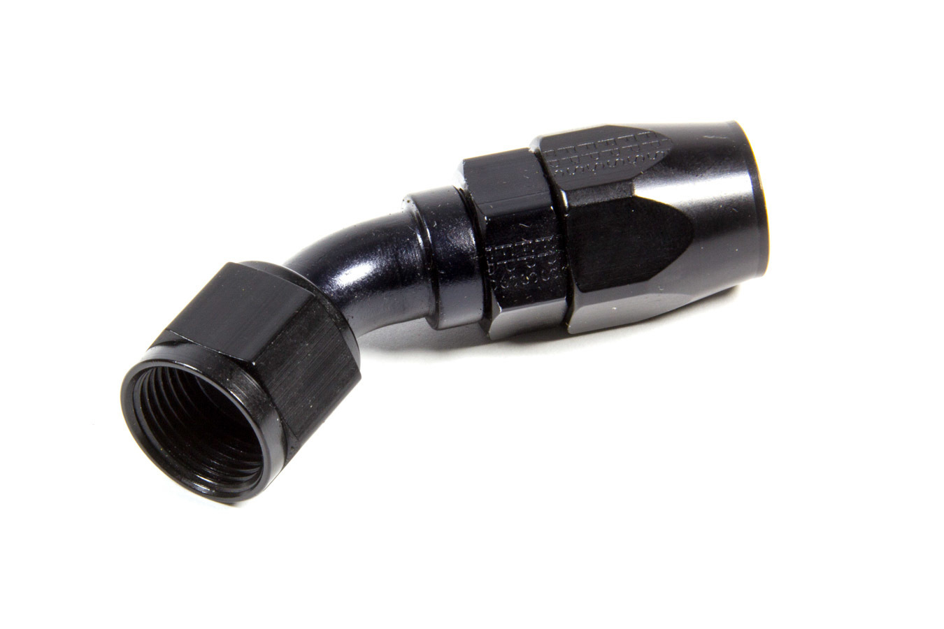 Fragola 104510-BL Fitting, Hose End, 3000 Series, 45 Degree, 10 AN Hose to 10 AN Female, Aluminum, Black Anodized, Each