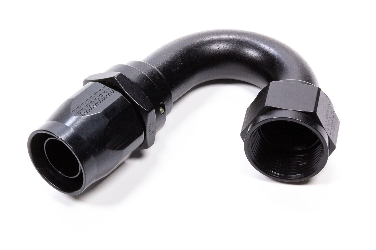 Fragola -16AN x 150 Degree Power Flow Hose End - Black thumbnail 3