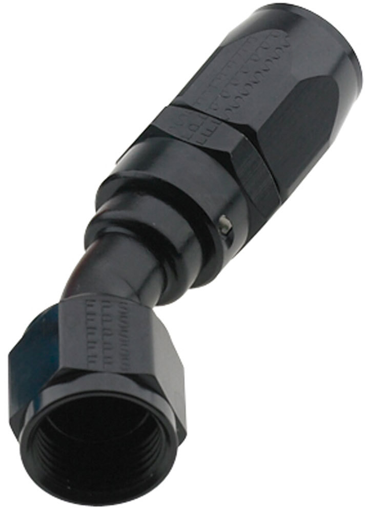 Fragola 223004-BL Fitting, Hose End, 2000 Series Pro Flow, 30 Degree, 4 AN Hose to 4 AN Female, Aluminum, Black Anodized, Each
