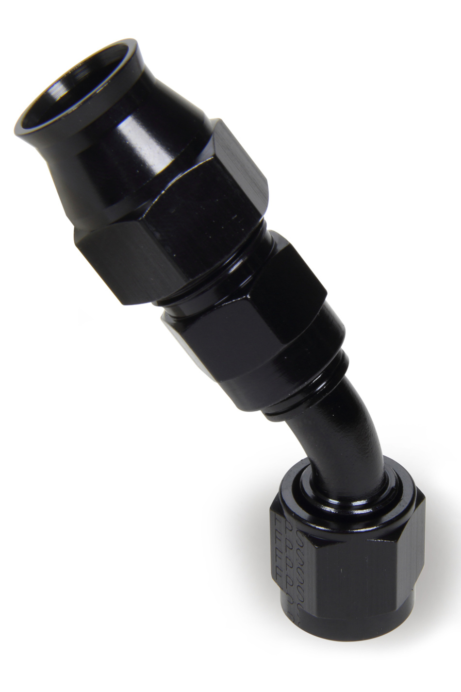 Black Aluminum Fitting Each 45 Degree Swivel Hose End 8 AN Hose to 8 AN Female Race-Rite PTFE Hose