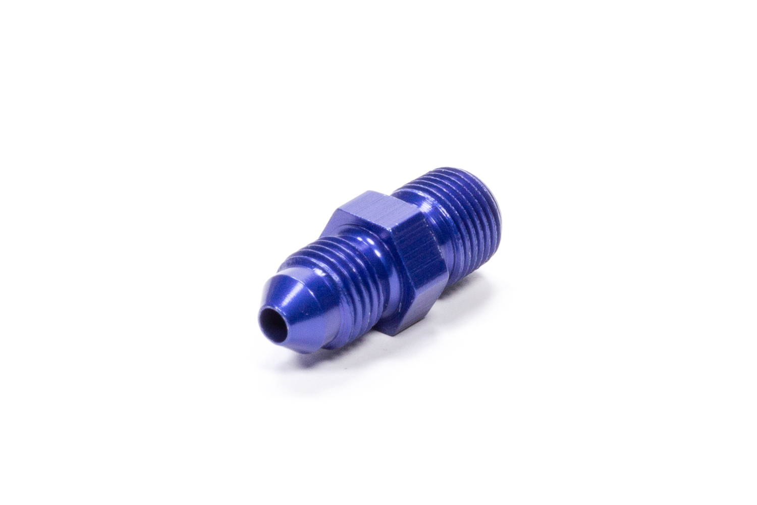 Fragola 481603 Fitting, Adapter, Straight, 3 AN Male to 1/8 in NPT Male, Aluminum, Blue Anodized, Each