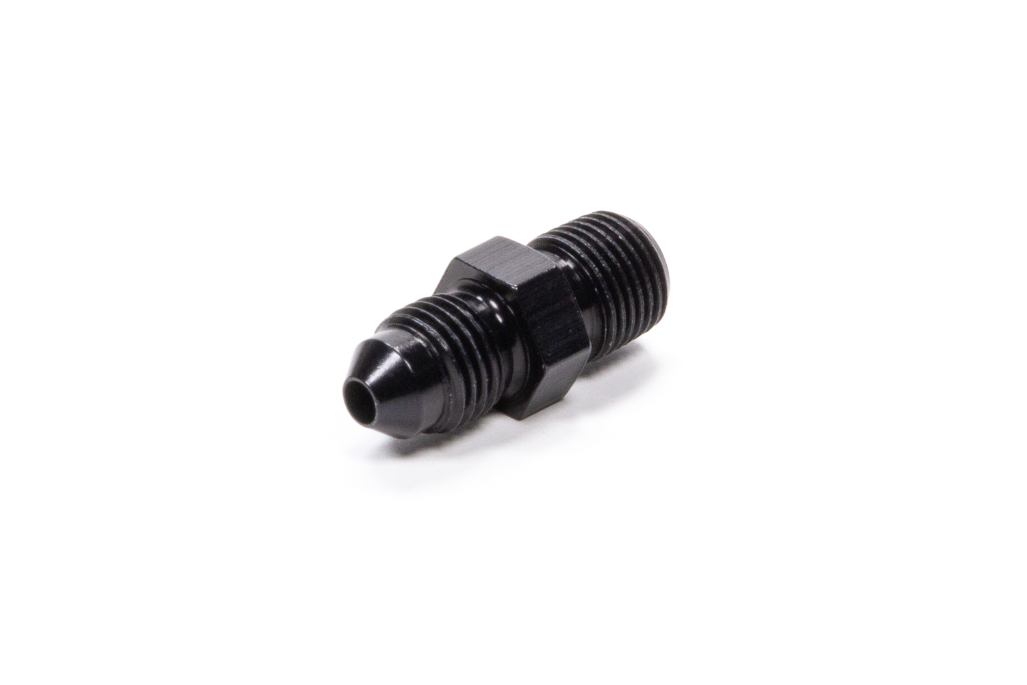 Fragola 481604-BL Fitting, Adapter, Straight, 4 AN Male to 1/8 in NPT Male, Aluminum, Black Anodized, Each