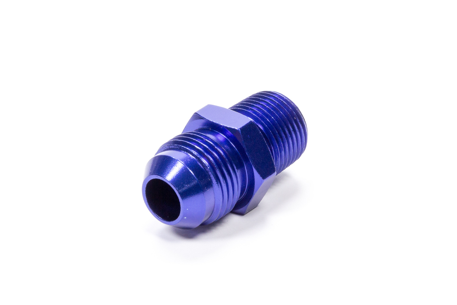 Fragola 481606 Fitting, Adapter, Straight, 6 AN Male to 1/4 in NPT Male, Aluminum, Blue Anodized, Each