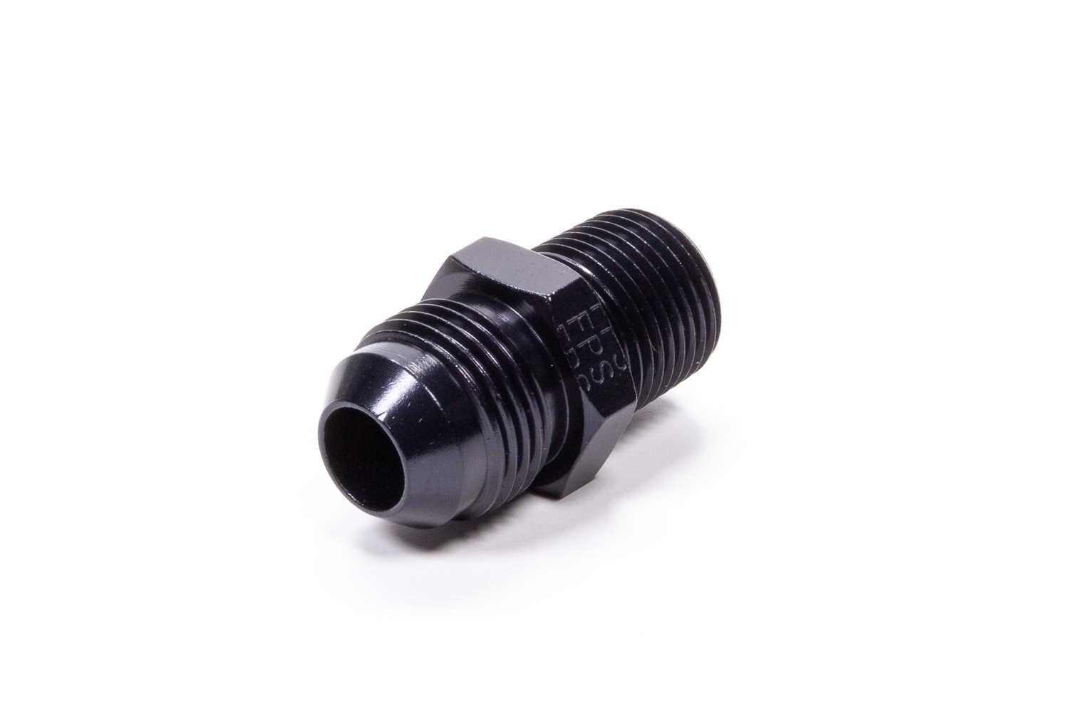 Fragola 481609-BL Fitting, Adapter, Straight, 10 AN Male to 3/4 in NPT Male, Aluminum, Black Anodized, Each