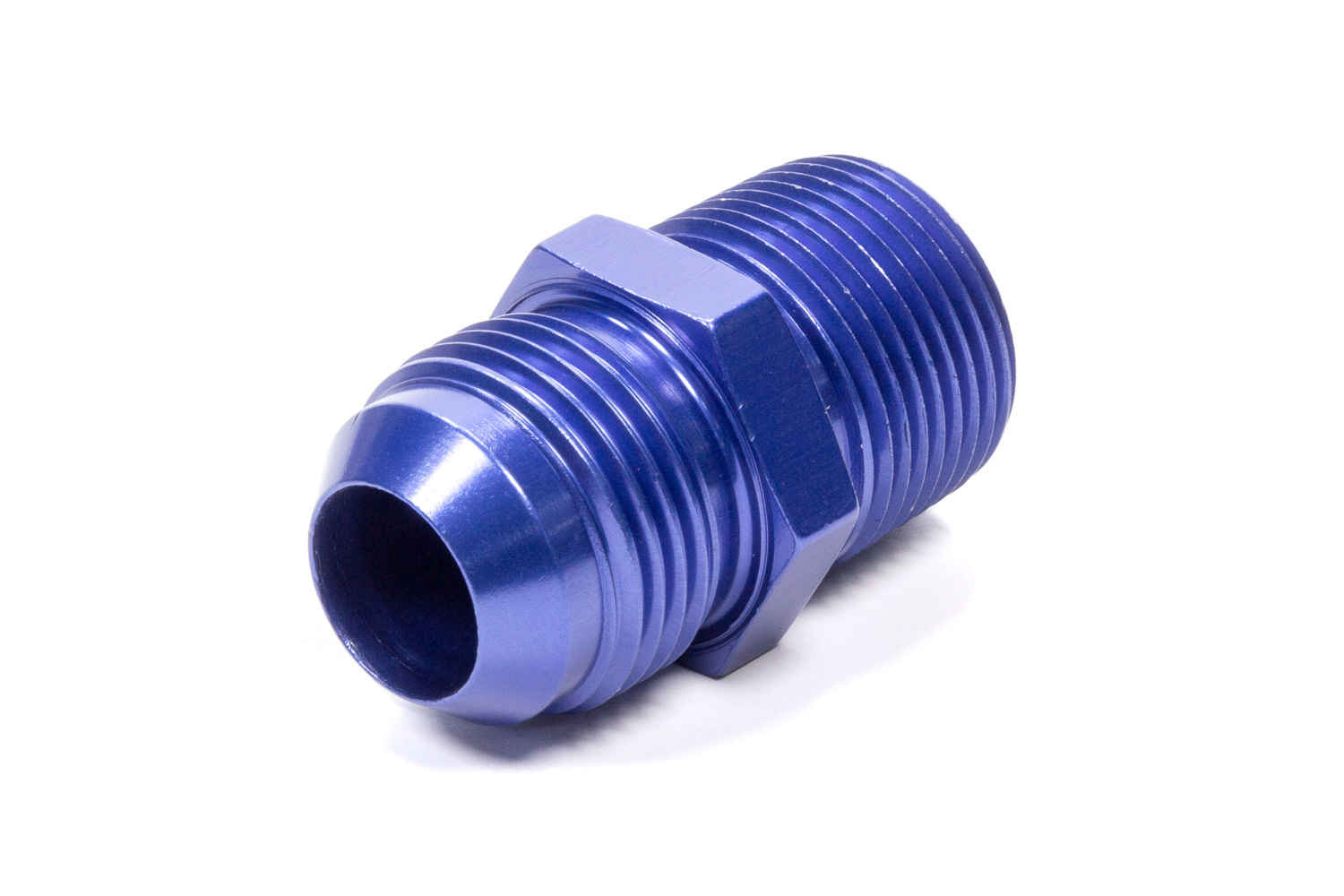Fragola 481610 Fitting, Adapter, Straight, 10 AN Male to 1/2 in NPT Male, Aluminum, Blue Anodized, Each
