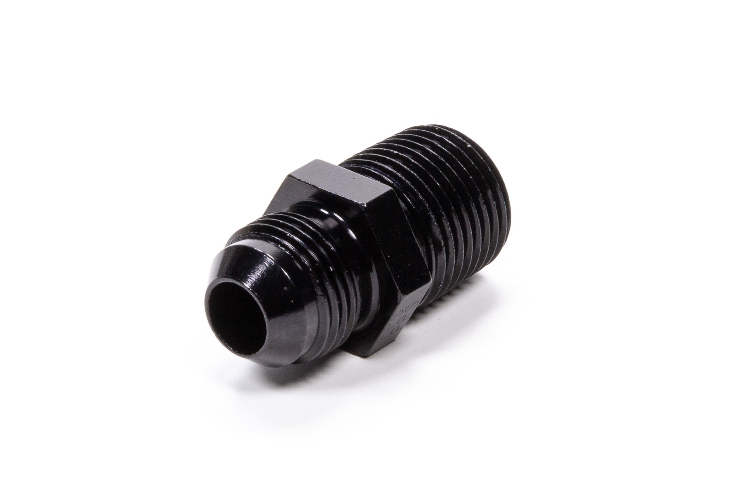 Fragola 481688-BL Fitting, Adapter, Straight, 8 AN Male to 1/2 in NPT Male, Aluminum, Black Anodized, Each