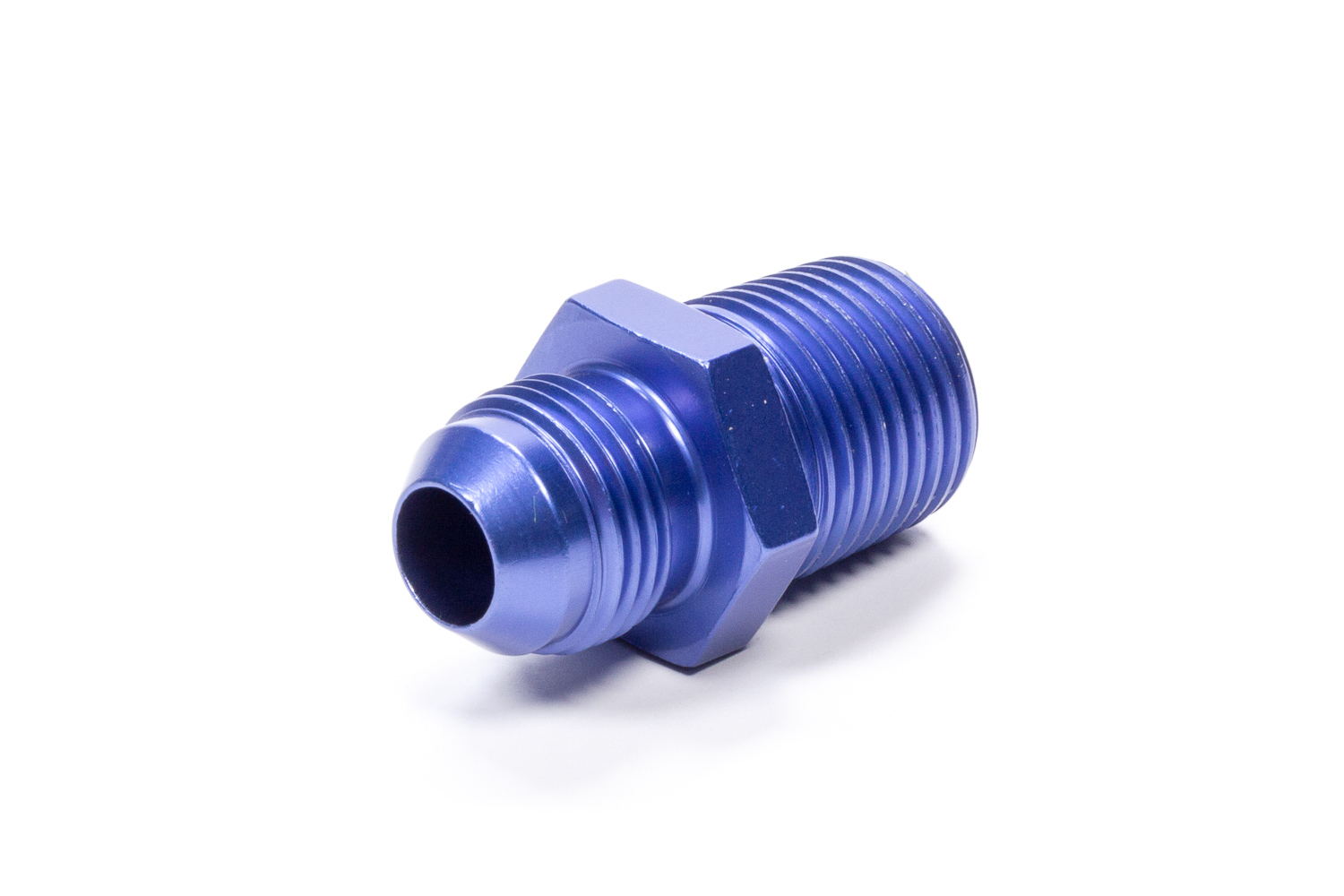 Fragola 481688 Fitting, Adapter, Straight, 8 AN Male to 1/2 in NPT Male, Aluminum, Blue Anodized, Each