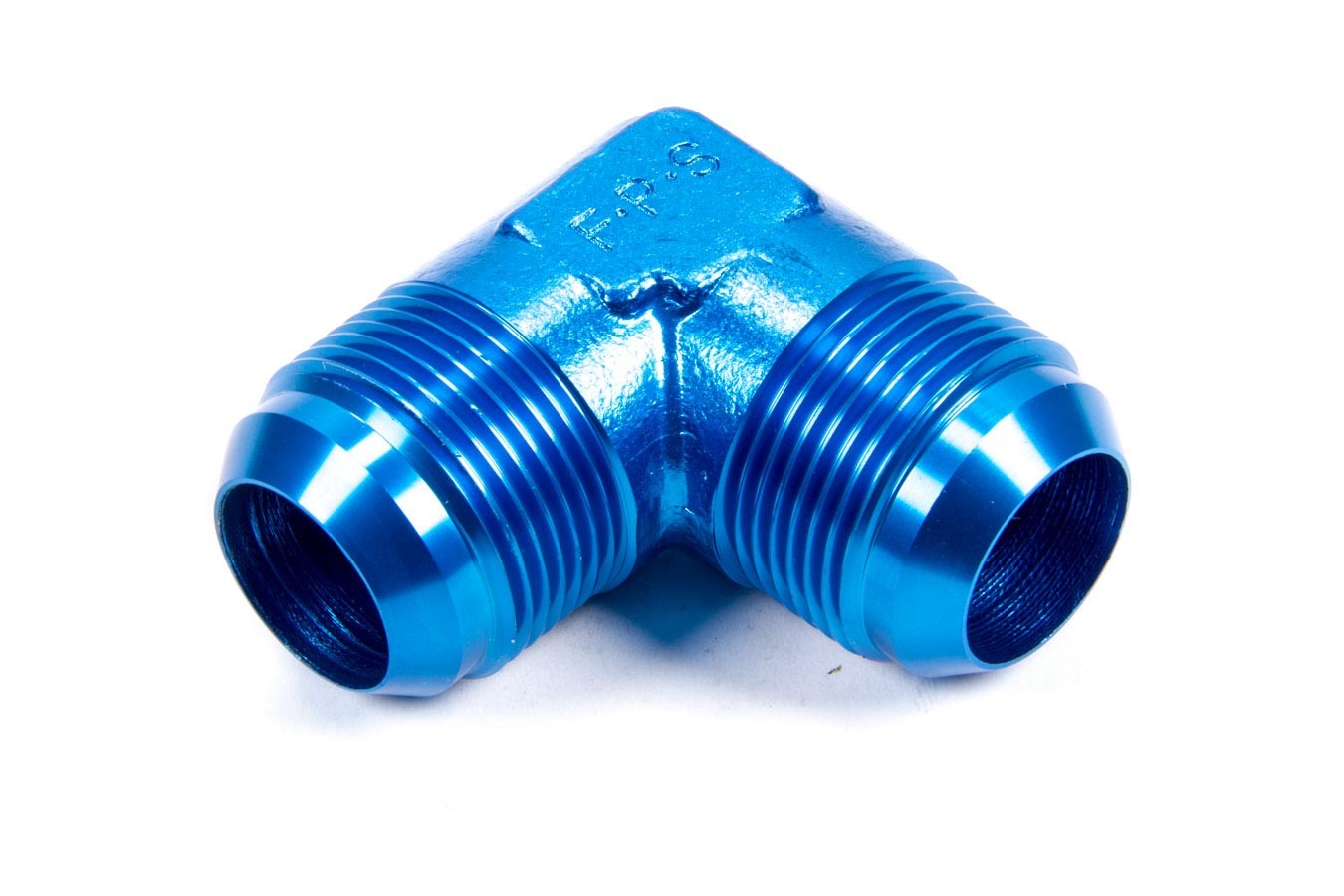 Fragola 482116 Fitting, Adapter, 90 Degree, 16 AN Male to 16 AN Male, Aluminum, Blue Anodized, Each