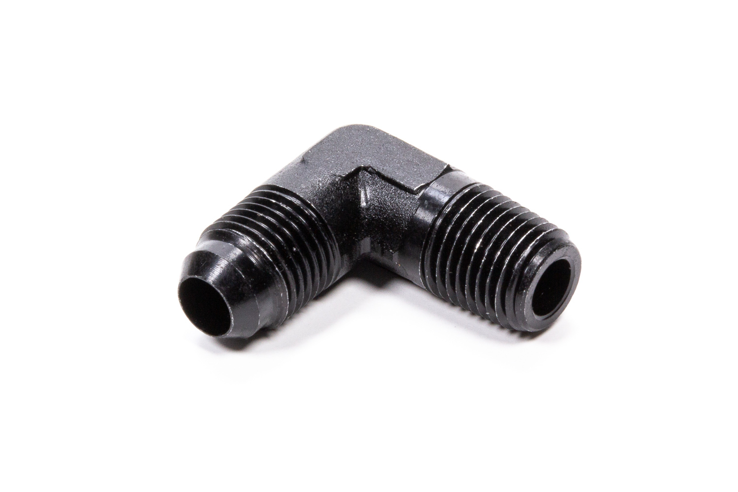 Fragola 482204-BL Fitting, Adapter, 90 Degree, 4 AN Male to 1/8 in NPT Male, Aluminum, Black Anodized, Each