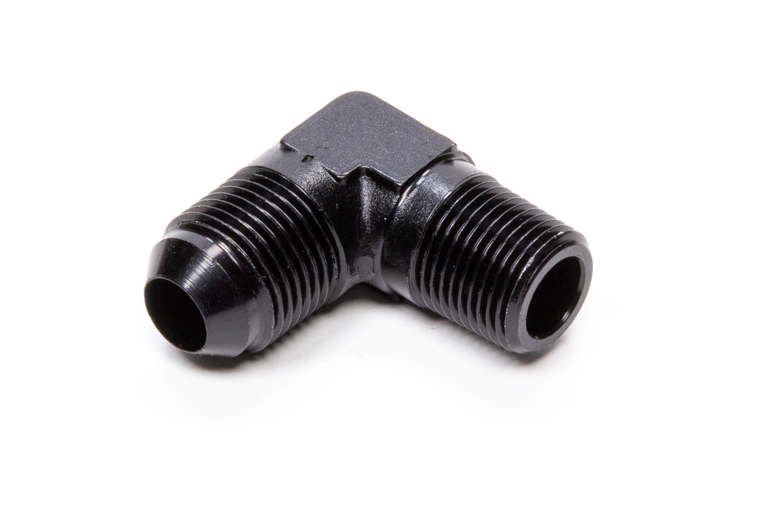 Fragola 482207-BL - 90 Deg Adapter Fitting #8 x 1/4 MPT Black