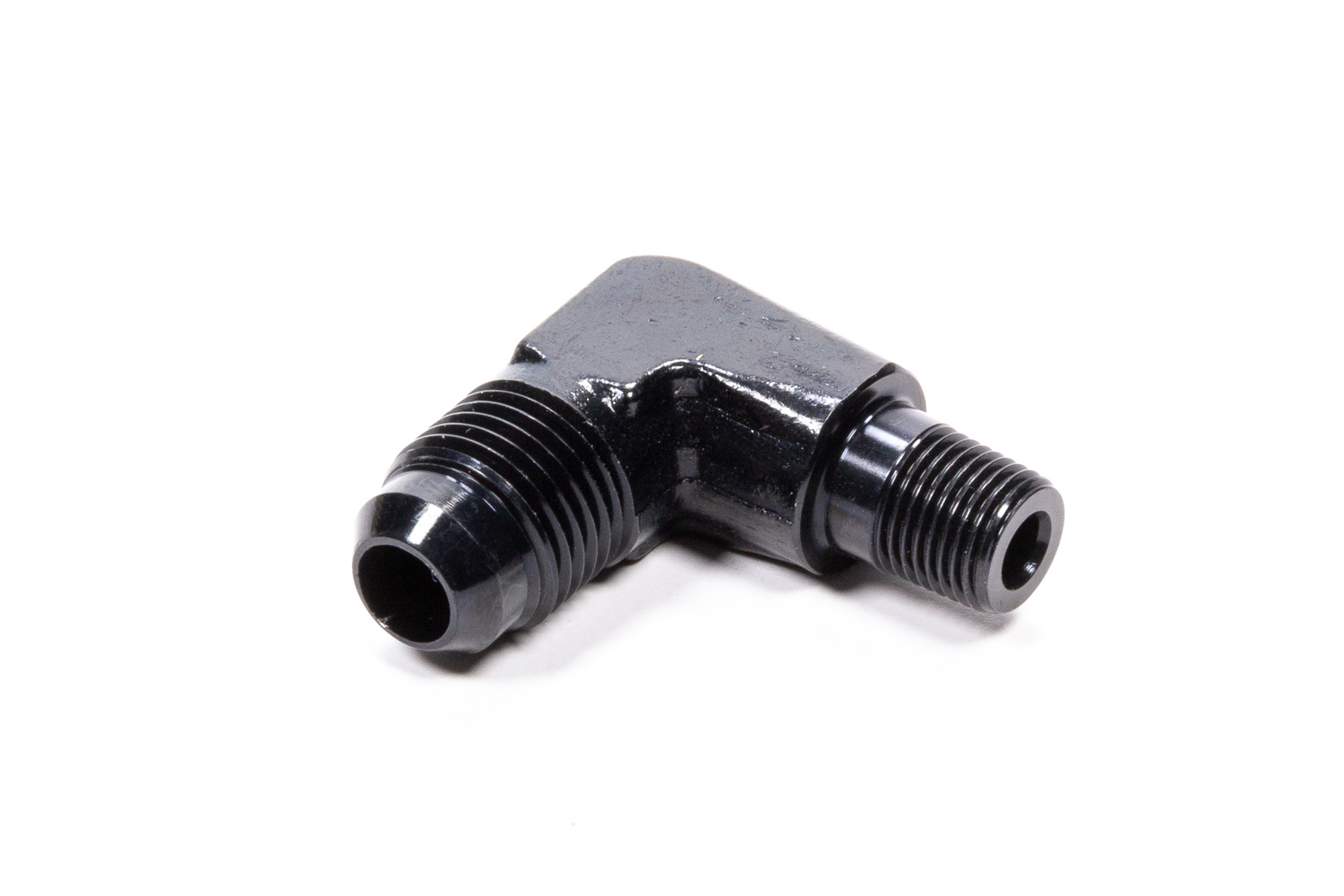 Fragola 482262-BL - 90 Deg Adapter Fitting #6  x 1/8 MPT Black