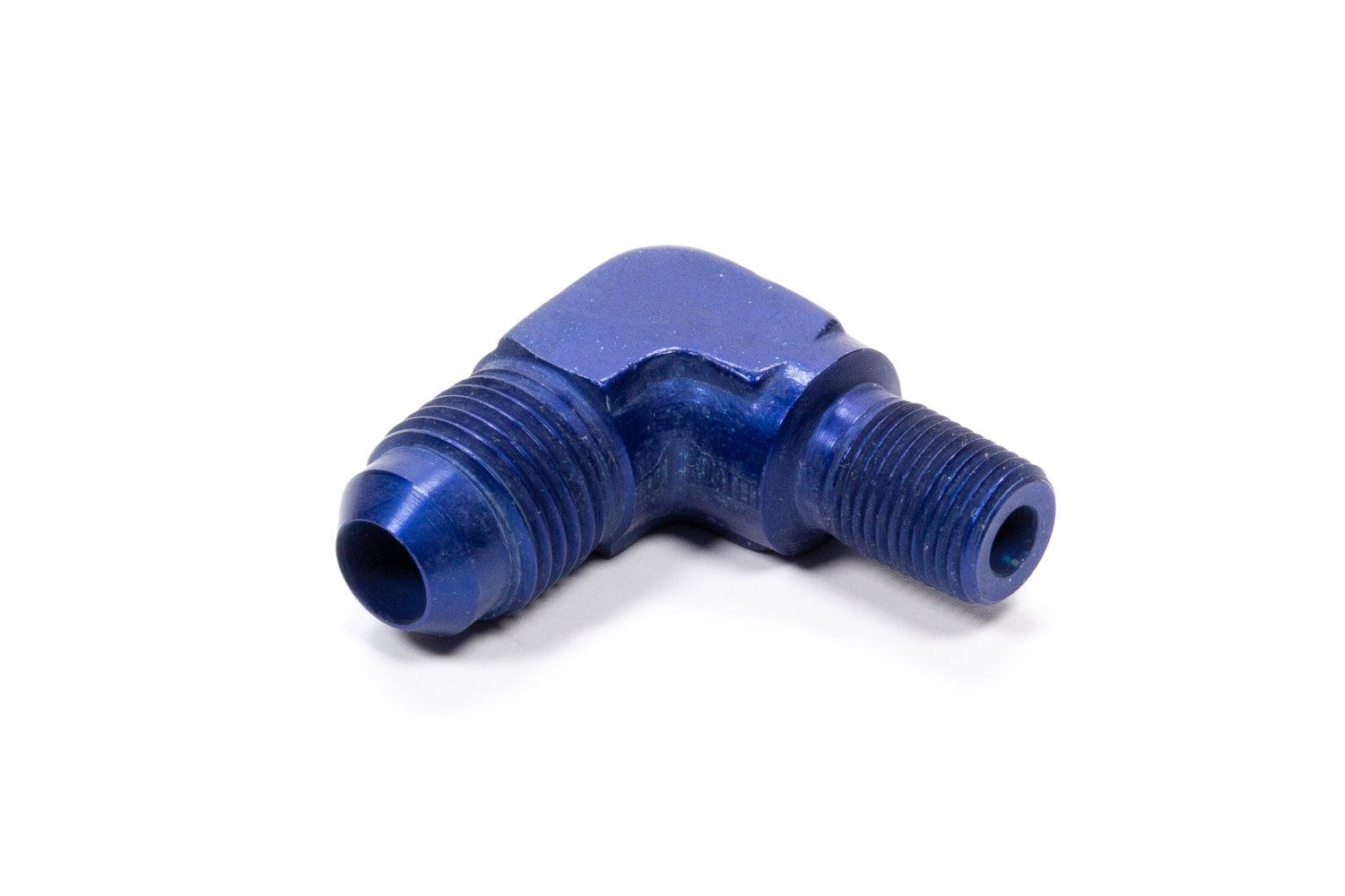 Fragola 482262 Fitting, Adapter, 90 Degree, 6 AN Male to 1/8 in NPT Male, Aluminum, Blue Anodized, Each