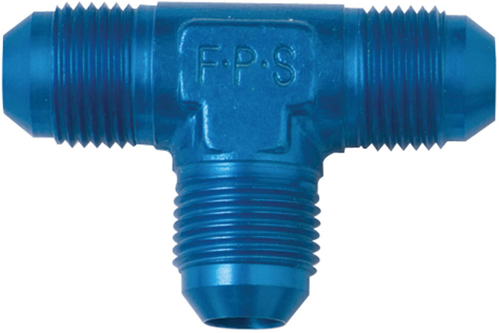 Fragola 482406 Fitting, Adapter Tee, 6 AN Male x 6 AN Male x 6 AN Male, Aluminum, Blue Anodized, Each
