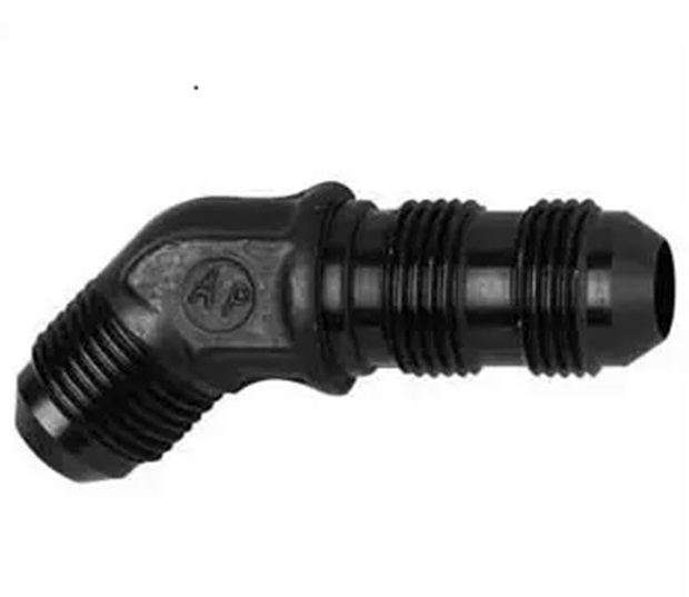 #6 X 45 Bulkhead Black 