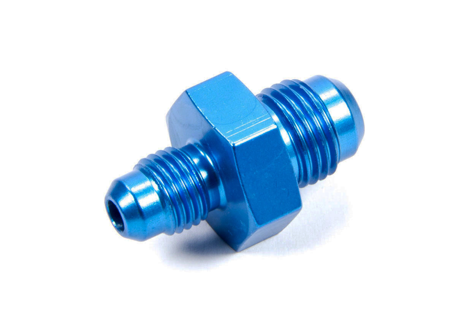 Fragola 491908 - Fitting, Adapter, Straight, 8 AN Male to 4 AN Male, Aluminum, Blue Anodized, Each