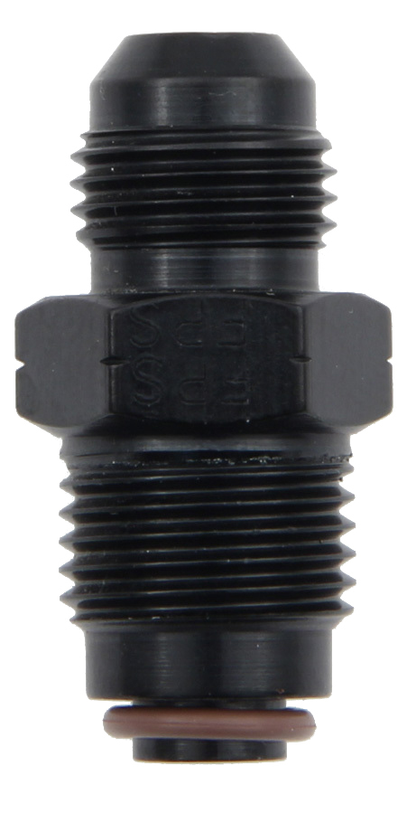 Fragola 491963-BL Fitting, Adapter, Straight, 6 AN Male to 16 mm x 1.50 Male, Fuel Injection, Aluminum, Black Anodized, Each