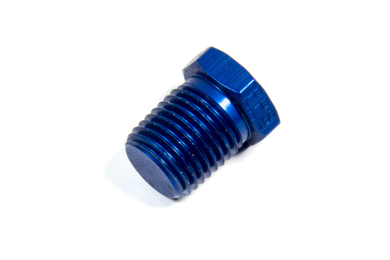 Fragola 493302 Fitting, Plug, 1/4 in NPT, Hex Head, Aluminum, Blue Anodized, Each