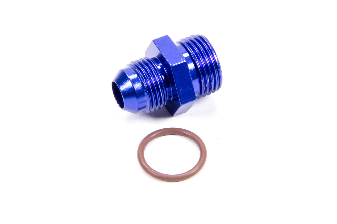 Fragola 495104 Fitting, Adapter, Straight, 8 AN Male to 10 AN Male O-Ring, Aluminum, Blue Anodized, Each