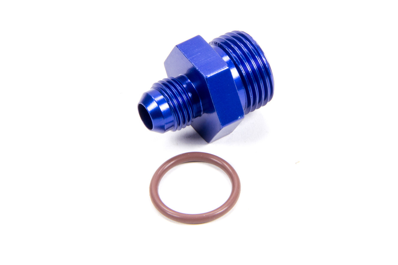 Fragola 495113 Fitting, Adapter, Straight, 6 AN Male to 10 AN Male O-Ring, Aluminum, Blue Anodized, Each