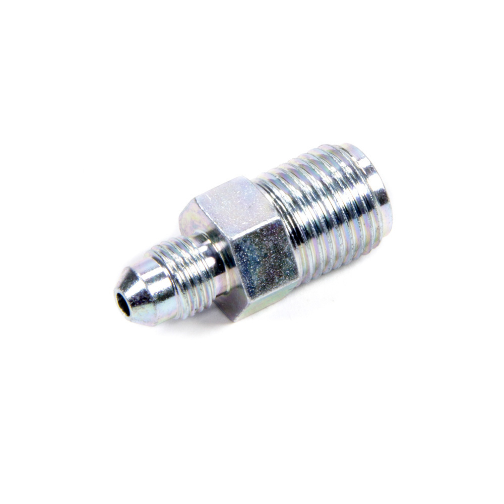 Fragola 650304 - Fitting, Adapter, Straight, 3 AN Male to 7/16-24 in Inverted Flare Male, Steel, Zinc Oxide, Hardline, Each