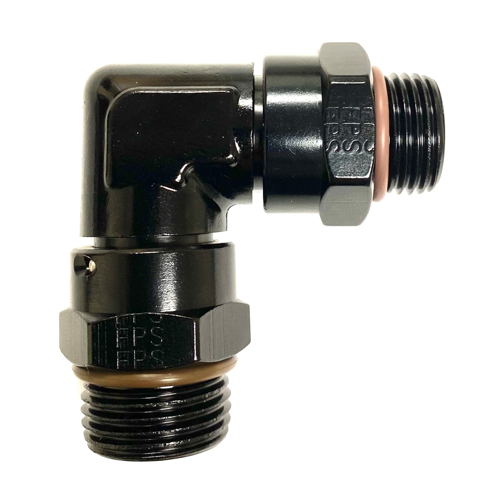 Fragola 999602-BL - 90-Deg Male ORB Adapter Fitting  #6 to #6