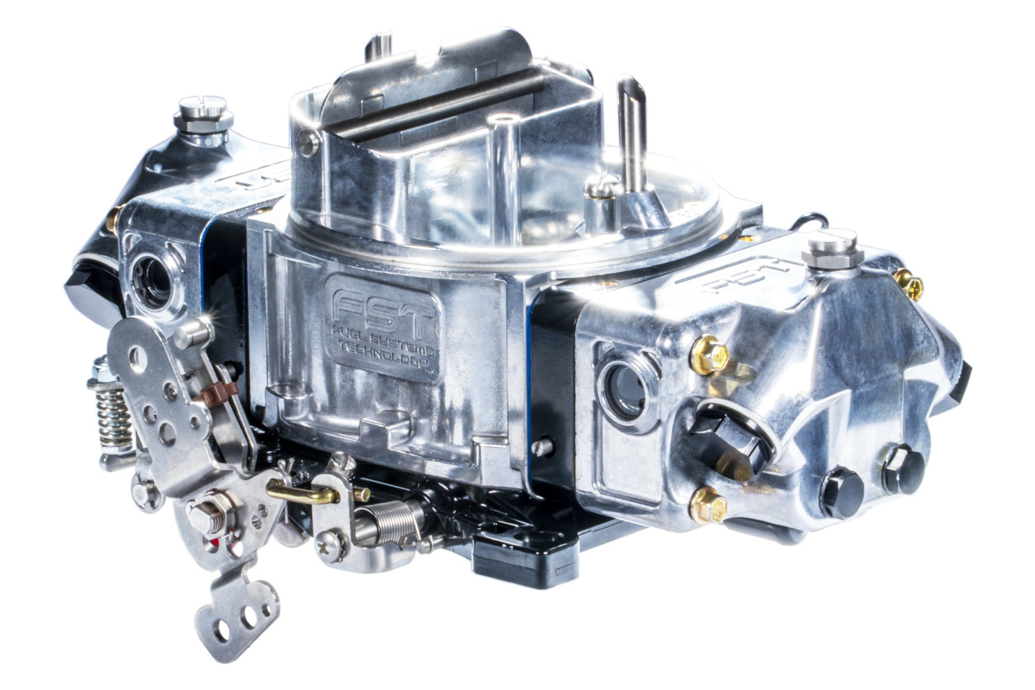 FST Carburetor 41600PB-2 Carburetor, RT-Plus, 4-Barrel, 600 CFM, Square Bore, Electric Choke, Mechanical Secondary, Dual Inlet, Polished, Each