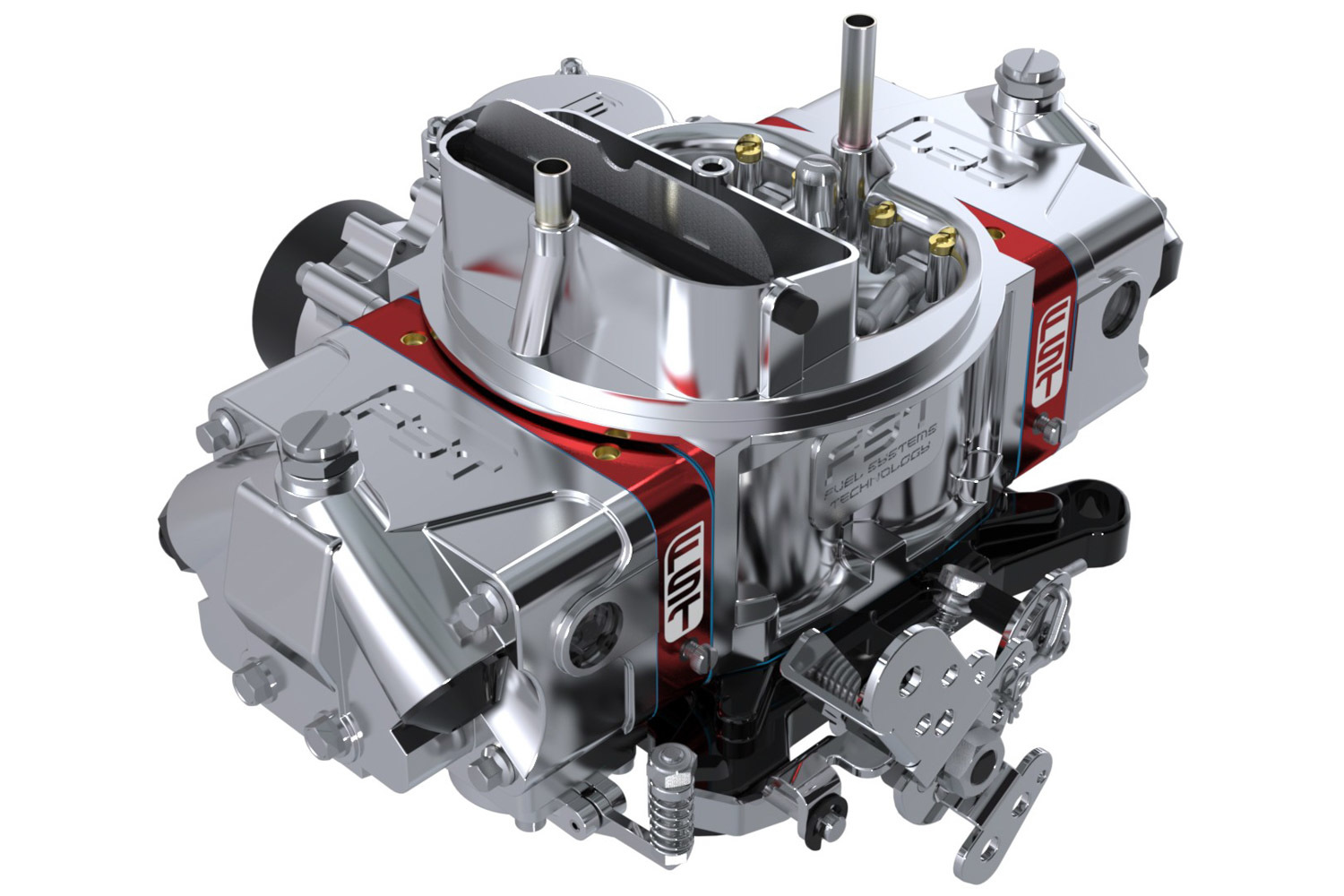 FST Carburetor 41750X Carburetor, RT-X, 4-Barrel, 750 CFM, Square Bore, Electric Choke, Vacuum Secondary, Dual Inlet, Polished, Each