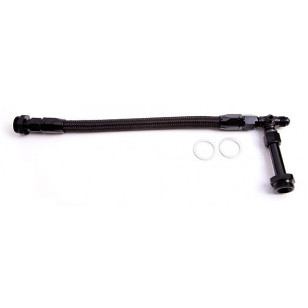6an Dual Inlet Fuel Line Black