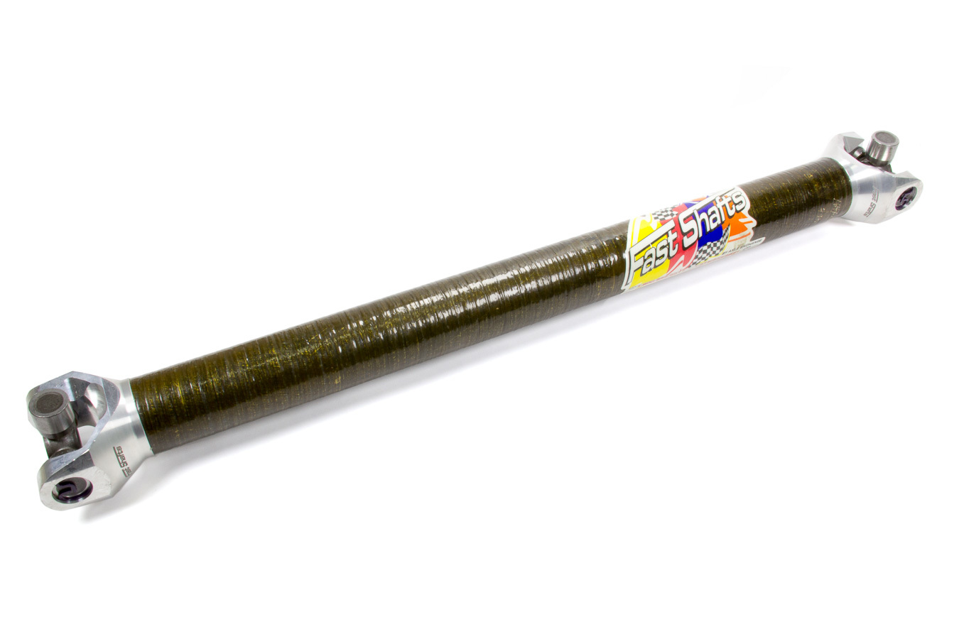 Fast Shafts 2CF-10X10-385 Drive Shaft, 38.500 in Long, 2.25 in OD, 1310 U-Joints, Carbon Fiber, Universal, Each
