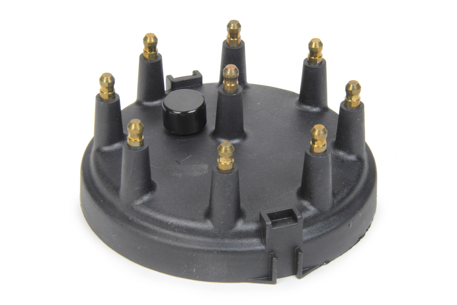 FAST 1000-1550 Distributor Cap, HEI Style Terminals, Brass Terminals, Clamp Down, Large Cap, Black, Vented, Crane Billet Series, Various Applications V8, Each
