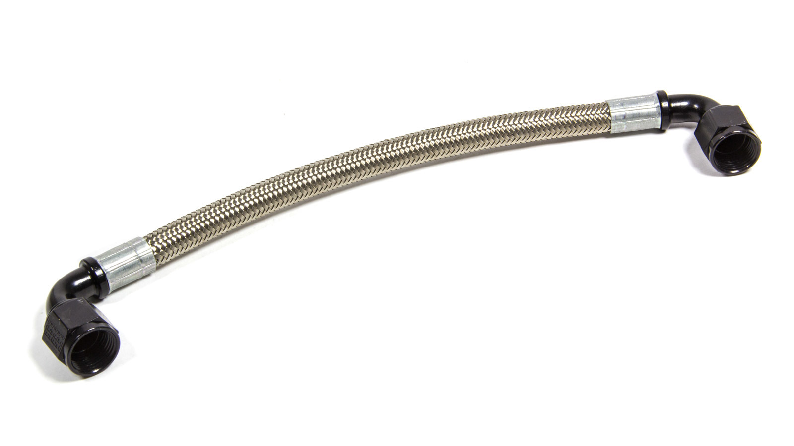 FAST 54028FRC Fuel Rail Crossover Line, 8 AN Braided Stainless, 90 Degree Hose Ends, Each