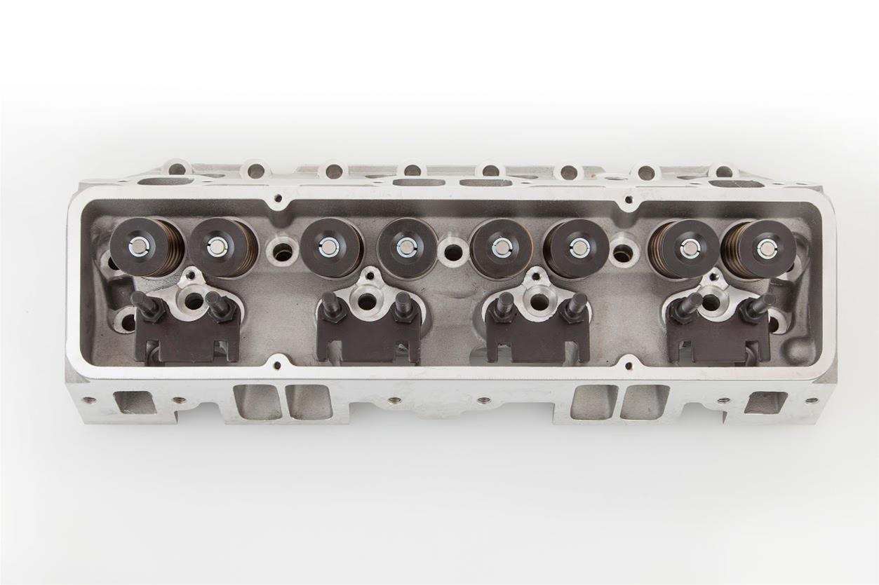 Flo Tek 102-505FT Cylinder Head, Assembled, 2.020 / 1.600 in Valve, 180 cc Intake, 64 cc Chamber, 1.460 in Springs, Straight Plug, Aluminum, Small Block Chevy, Each