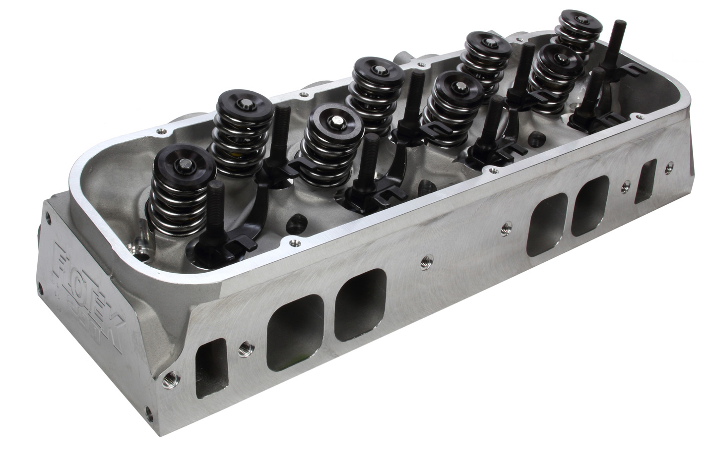 Flo Tek 290-600 Cylinder Head, Assembled, 2.300 in/1.880 in Valves, 290 cc Intake, 112 cc Chamber, 1.530 in Springs, Aluminum, Big Block Chevy, Each