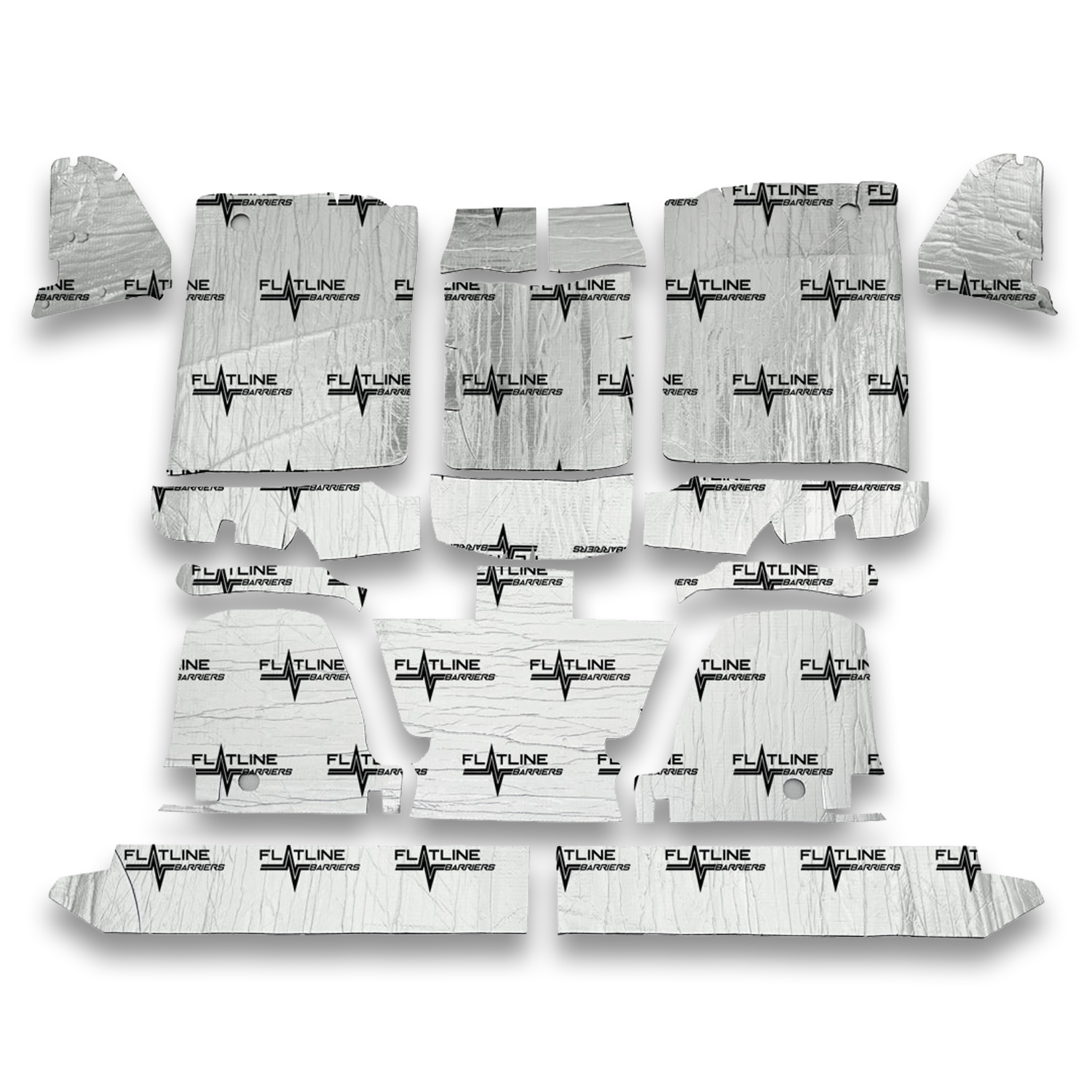 Flatline Barriers Floor Insulation and Sound Dampening Kits TABT4009 Heat Barrier Deadening Mats, Floor, Adhesive Backed, Chevrolet, GMC, Standard Cab, Low Tunnel, Kit thumbnail 6