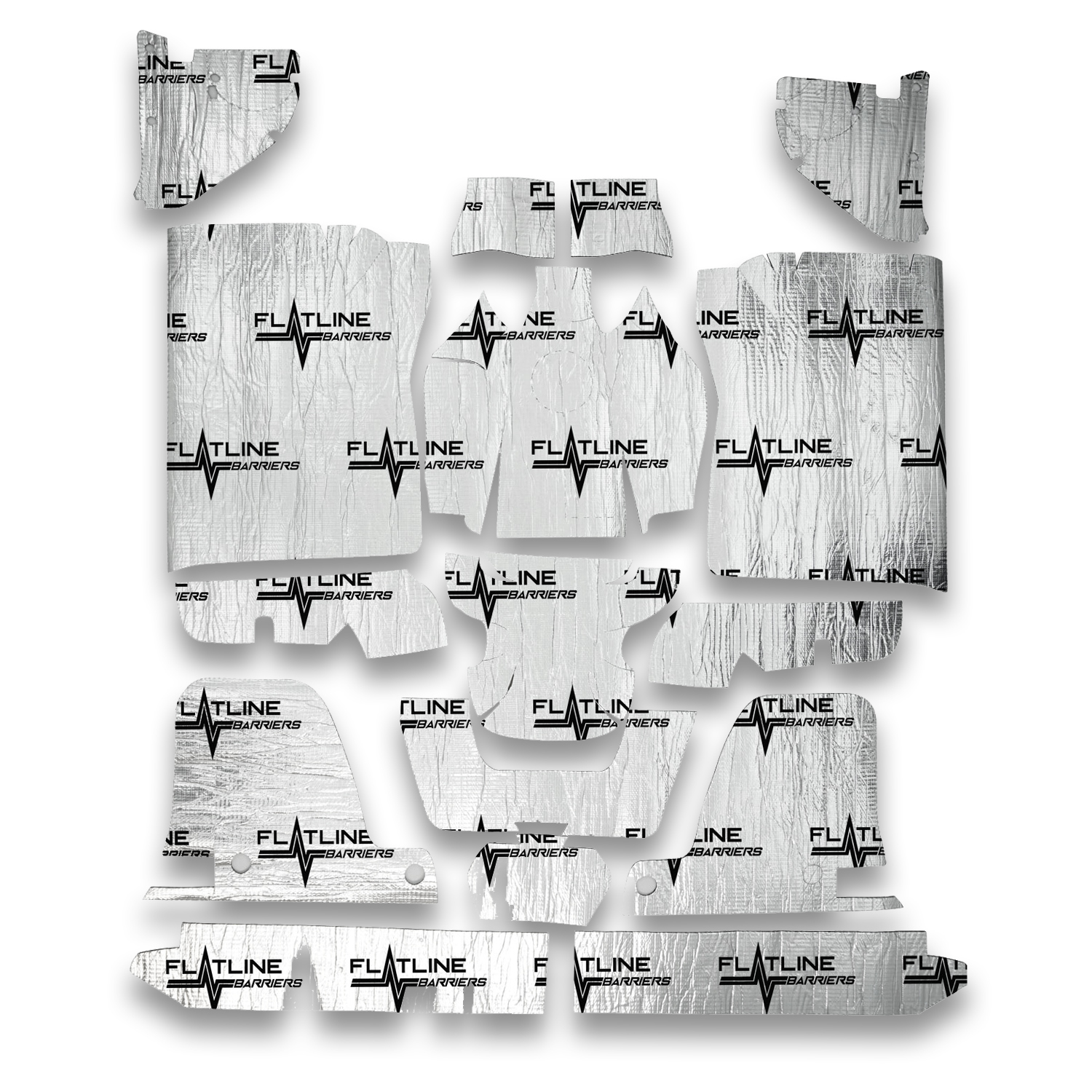 Flatline Barriers Floor Insulation and Sound Dampening Kits TABT4015 Heat Barrier Deadening Mats, Floor, Adhesive Backed, Chevrolet, GMC, Standard Cab, High Tunnel, Kit thumbnail 6