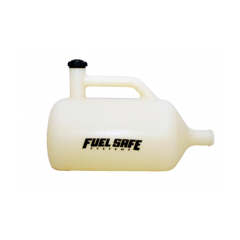 Fuel Safe DC006 Quick Fill Can, 6 gal, 16 x 10 x 24-1/2 in Tall, Straight Neck, Round, Plastic, White, Each