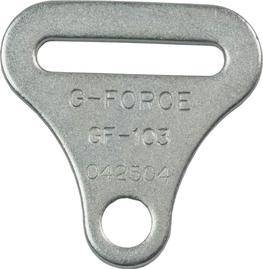 G-Force Racing Gear 103H - Harness Hardware, Bolt-In, 2 in Wide, Steel, Zinc Oxide, Each