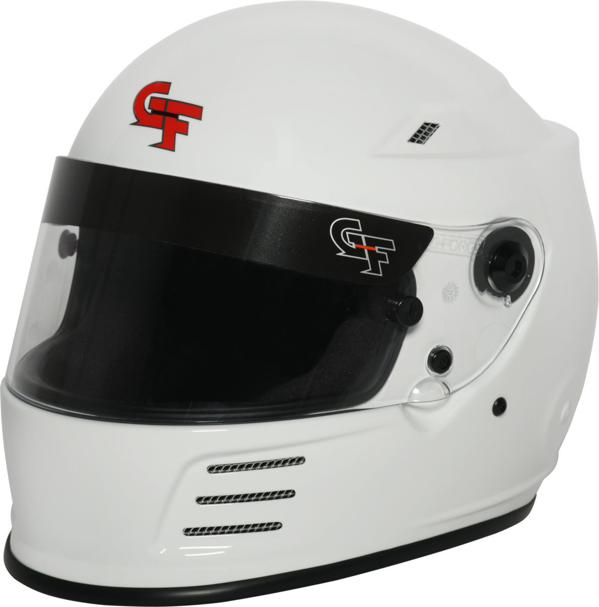G-FORCE REVO SA2020 Helmets 13004XLGWH Helmet, REVO, Full Face, Snell SA2020, Gloss White, Clear Polycarbonate Shield, EPS Liner, Vented, X-Large, Each thumbnail 4