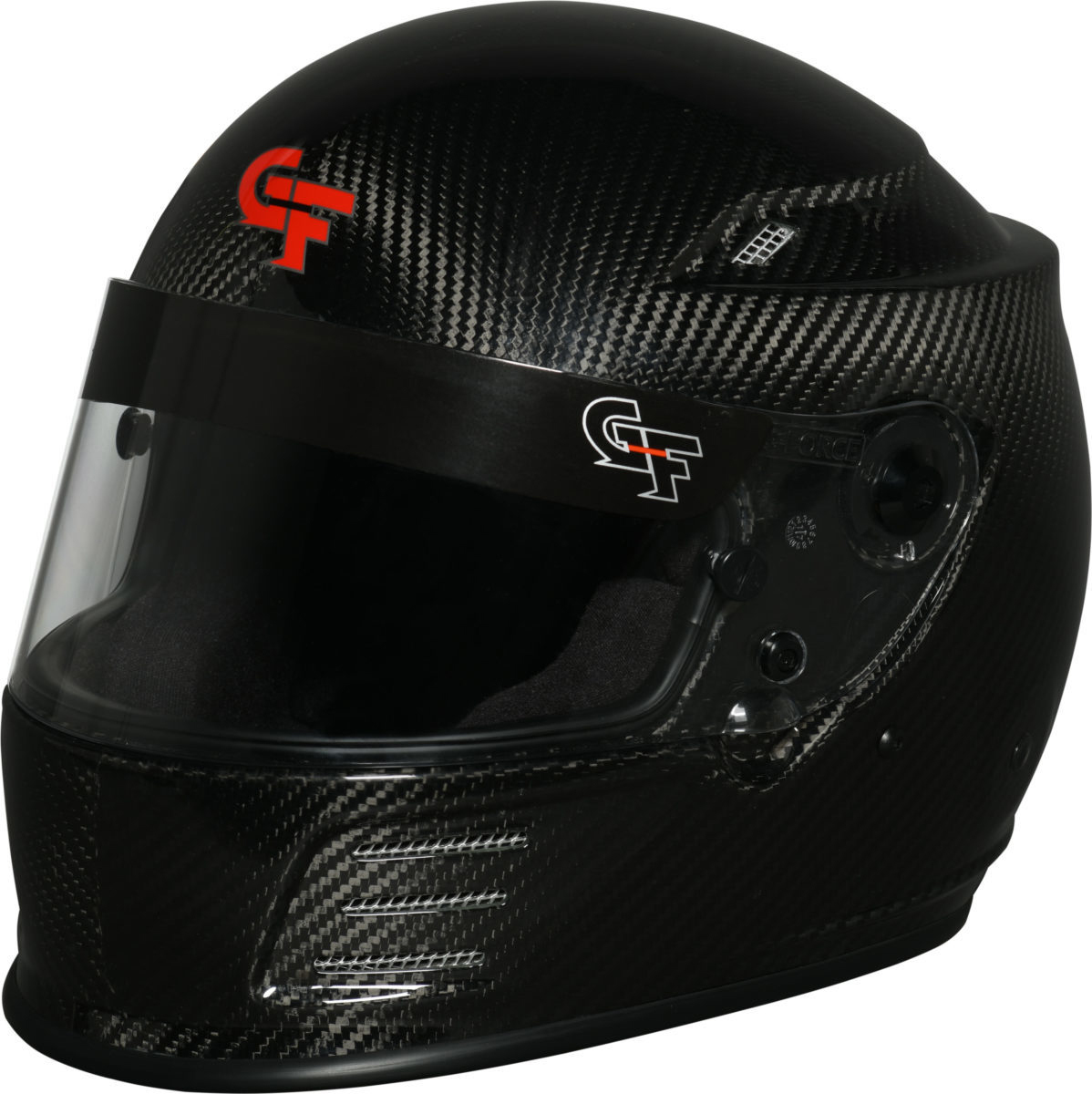 G-FORCE REVO CARBON SA2020 Helmets 13006XXLBK Helmet, CARBON, Full Face, Snell SA2020, Carbon Fiber, Clear Polycarbonate Shield, EPS Liner, Vented, 2X-Large, Each thumbnail 5