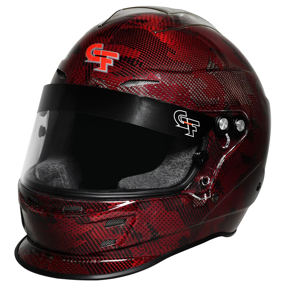 G-Force Racing Gear 16005SMLRD Helmet, Nova Fusion, Full Face, Snell SA 2020, Head and Neck Support Ready, Red, Small, Each