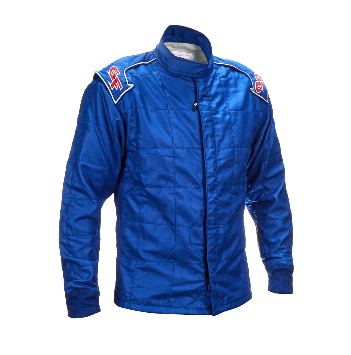 G-Force Racing Gear 35452SMLBU Driving Jacket, G-Limit, SFI 3.2A/5, Multiple Layer, Fire Retardant Cotton / Nomex, Blue, Small, Each