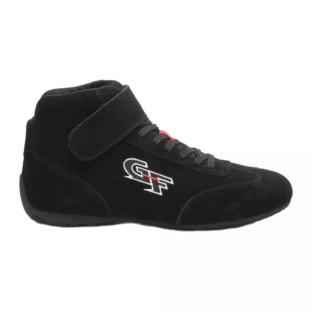 G-Force Racing Gear 40235030BK Shoe, G35, Driving, Mid-Top, SFI 3.3/5, Suede / Leather Outer, Fire Retardant Cotton Inner, Black, Size 3, Pair