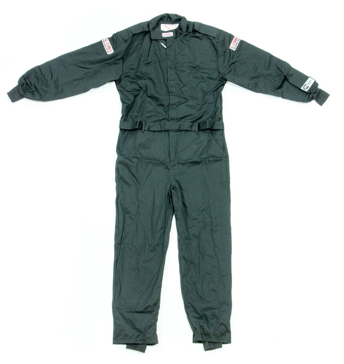 G-FORCE GF125 Driving Suits 4125SMLBK Suit, GF125, One-Piece, Single Layer, Pyrovatex, Small, Black Top, Black Bottom, Each thumbnail 4